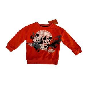 DISNEY, SIZE 2T, HALLOWEEN SWEATSHIRT, ORANGE